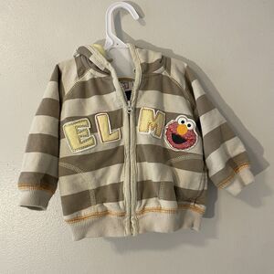 Vintage Y2K Elmo’s World Baby Zip Up Sesame Street Sweatshirt 6-9 Months